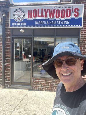 Me after my haircut. Sorry for sporting the sun hat!