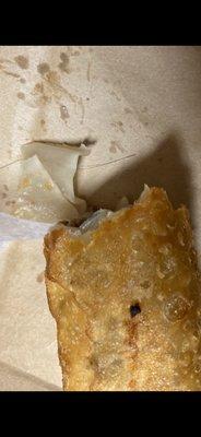 Cheesesteak roll with hair included