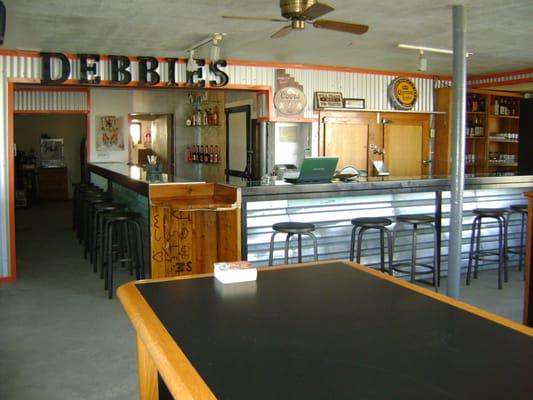 view of the bar
