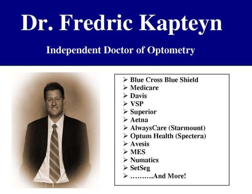 Fredric D Kapteyn, OD
