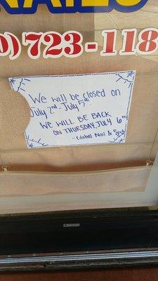 They made my nails too thin and can't go back until the 6th