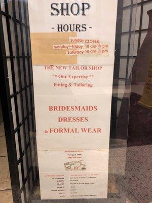 New Tailor Shop