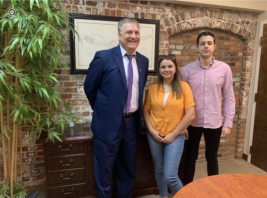 Attorney Lebamoff with successful asylum seekers