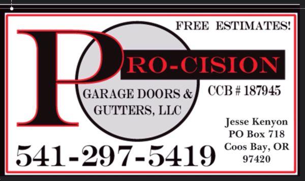Pro-Cision Garage Doors & Gutters