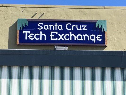 Our sign as seen from the street!