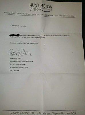 They can't figure out how to spell their own dentist's name let alone provide a FSA receipt.