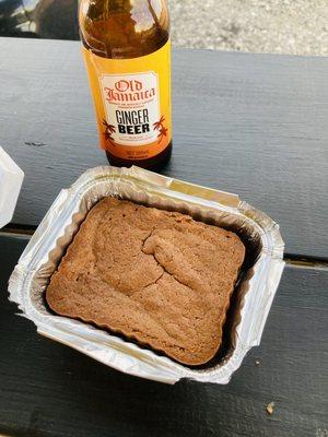 Jamaican rum cake and Jamaican ginger beer