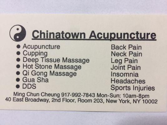 Chinatown Acupuncture
