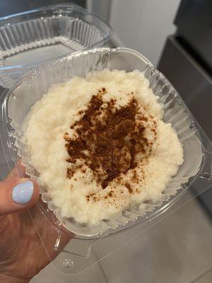 Rice pudding - a great follow-up to a build-your-own bowl