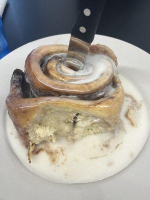 $9.99 cinnamon roll....worth every bit of the price