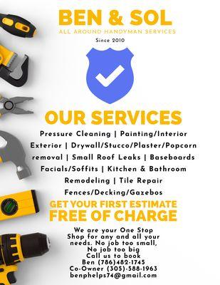 Ben and Sol All Around Handyman Services