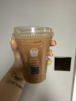 Banana Dark Chocolate Iced Mocha Regular