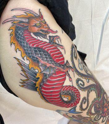 Custom work by Herb. Looks the same fully healed.