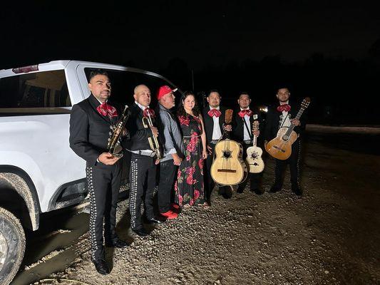 Mariachis in Louisiana Aztec King
