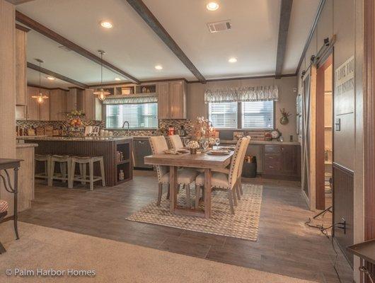 The Lucky 7 is a new Palm Harbor manufactured home model for this year with wide open spaces and lots of value touches throughout!