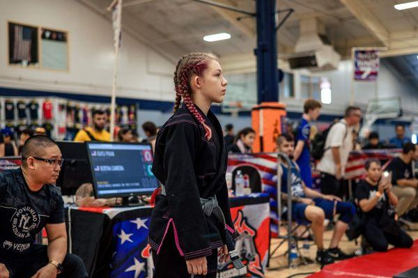 Kayli and coach Reese