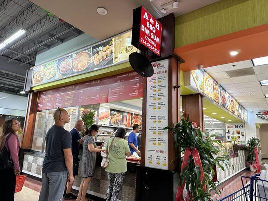 Restaurant within the Lucky Seafood Supermaket food court