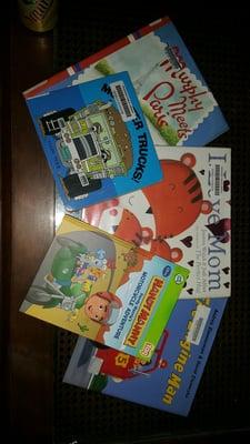 Books checked out & one for my son to keep, thank you.