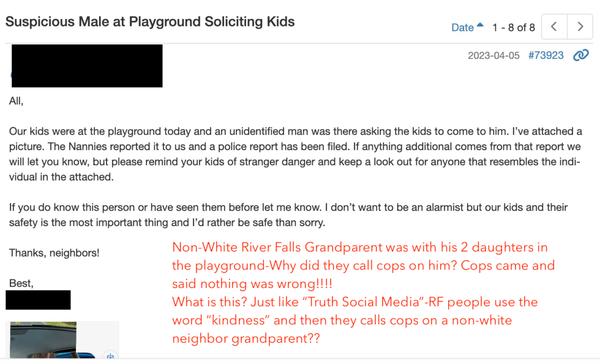 Elderly man maybe found a ball and was giving it to kids, when they called cops on him-neighbor who took 2 granddaughters to the club