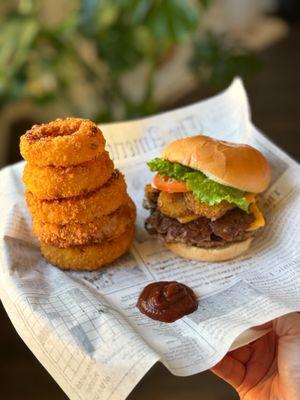 Holy Smokes and onion rings