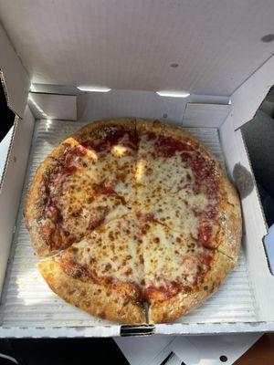 Undercooked pizza
