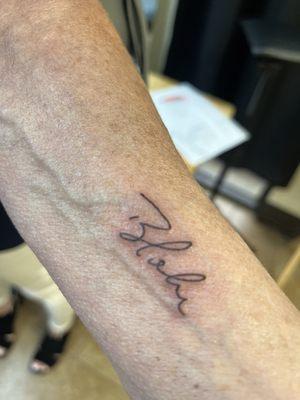 Signature of a loved one