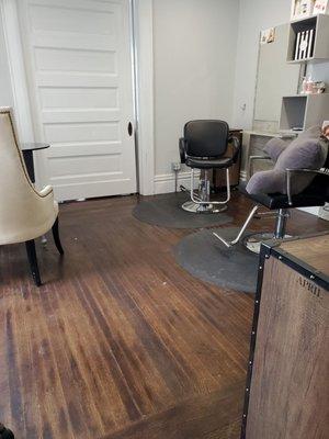 The view from my window seat where I got my pedicure