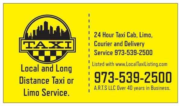 Arts Taxi in New Jersey.