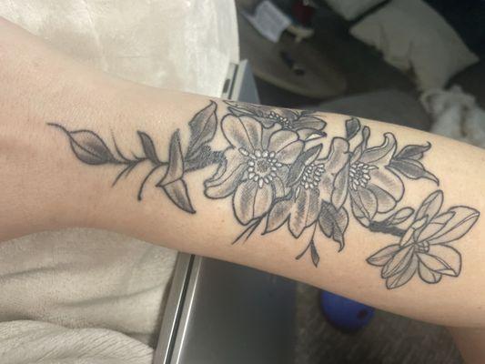 Completely healed tattoo! Picture doesn't even do the beauty justice.