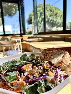 Roasted Sweet Potatoes Green Goddess Ranch Salad