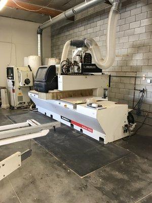 CNC router equipped shop