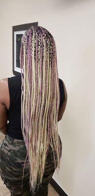 Half box half cornrows!