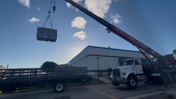 Rooftop package unit replacement