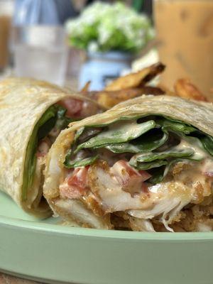 Crispy chicken wrap
