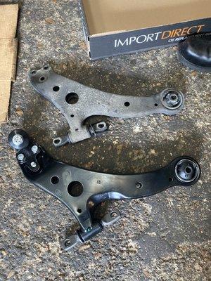 Lower control arm replacement