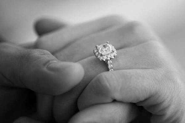 Cushion Cut Diamond in Cushion Halo