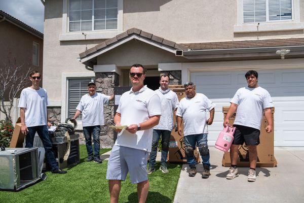 True North Heating & Air HVAC service near me, Irvine, OC, California. AC installation repair. Lennox heat pump.