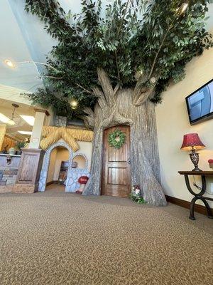 Waiting room has an amazing play area