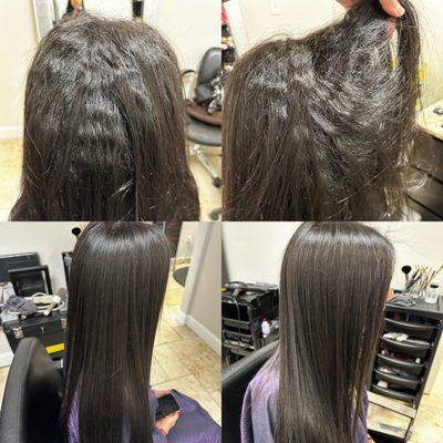 Brazilian straightening keratin