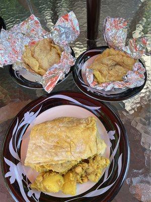 "Roti" and "Doubles"- I use these names VERY loosely