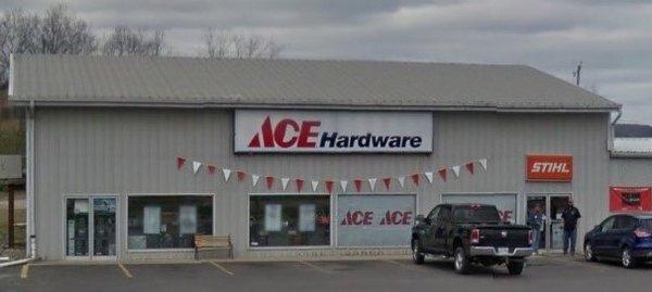 E&H Ace Hardware storefront in Piketon