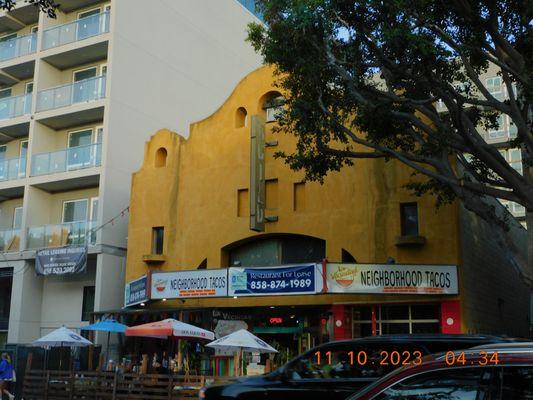 The early 1900s many theaters were opening for the city of San Diego this one the special theater that showed the Rocky Horror pic Show.