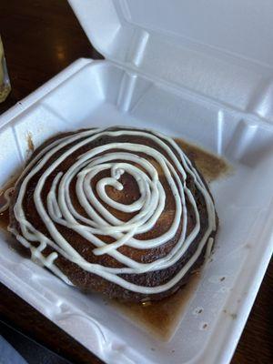 The cinnamon roll pancakes