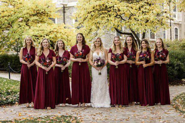 Bridal party at Penn State