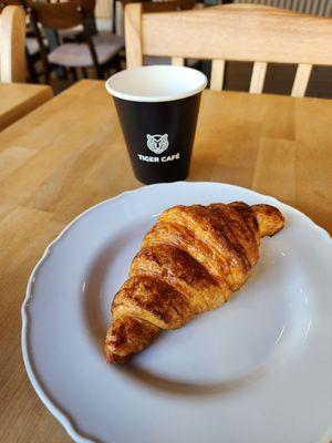 Butter Croissant and Cortado