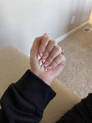 My valentine nails.