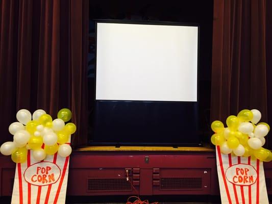 PTO Movie Night! A wonderful school event. Big city. Small School! Lots to love about Burr