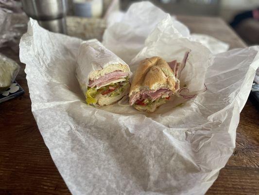 Poor Boy Sandwich - started chomping before I remembered to take a pic