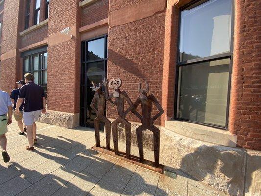 3 Moose Rack Sculpture