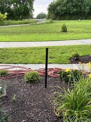 Pole snapped in two after a year. They would not honor the 5 year warranty they advertise.